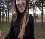 Babe picked up and fucked in the backseat