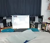 Provocative MILF enjoying a vibrator fuck on her bed