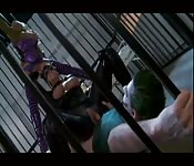 Der Joker fickt mit Catwoman und Harley Queen