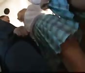 Sexy schoolmeisje na school