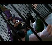 Mulher Gato e o Coringa fazem sexo na prisão